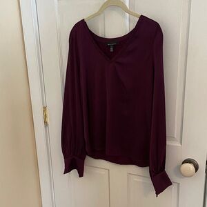 White House Black Market Purple Blouse